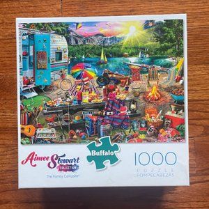 Aimee Stewart Family Campsite - 1000 Piece Jigsaw Puzzle with Hidden Images